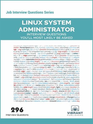 cover image of Linux System Administrator Interview Questions You'll Most Likely Be Asked